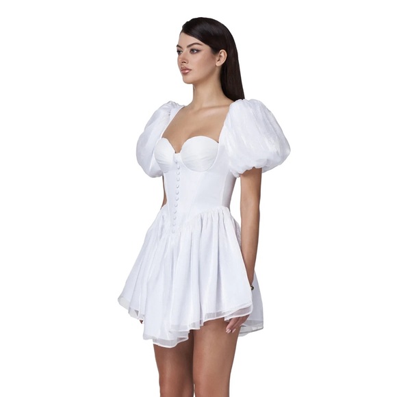 Bridal White Mini Dress - Picture 5 of 5